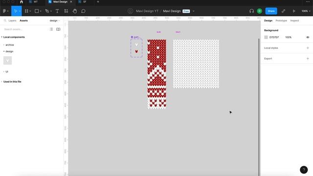 CHRISTMAS SWEATER PATTERN Using Components and Instances in Figma (Tutorial) смотреть онлайн