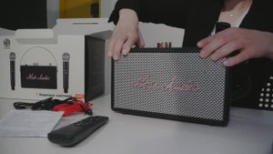 NOIR-audio CLASSIC караоке система с колонкой и двумя беспроводными микрофонами. Обзор