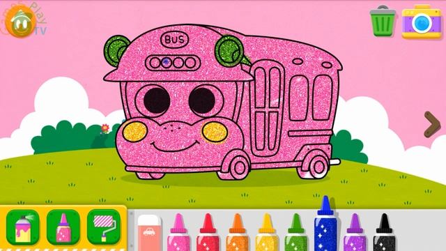 Pinkfong Car Town - School Bus Song | Counting from 1 to 10, Driving Bus, Coloring for Bus смотреть онлайн