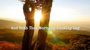 The Road Not Taken by Robert Frost - Visual Poetry