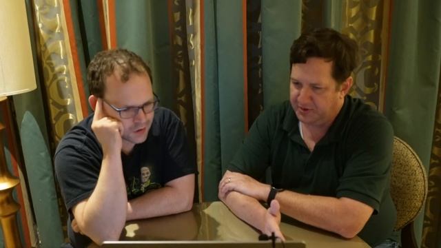 Josh Long  (@coffeesoftware ) & Greg Turnquist discussing Spring Data at SpringOne 2023