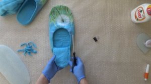 Уваливание пяточки для шлепок тапочек. Валяние из шерсти. Мастер класс. Felting