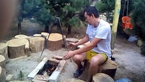 Простейший мангал-тандыр своими руками за 30 мину