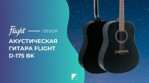 Обзор акустической гитары FLIGHT D-175 BK