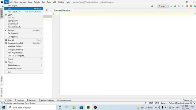 Pycharm Tutorial | run python code in hindi/urdu