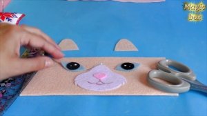 Пенал косметичка котик своими руками из фетра как сделать