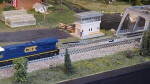 N scale CSX ES44AC Fox Valley and Kato on the New Boston and Albany