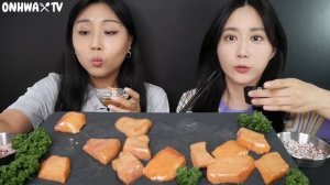 ASMR❌우당탕탕 노랑가오리애 먹방? 리비랑 콜라보? Real Sound MUKBANG | ASMR | EATING SHOW