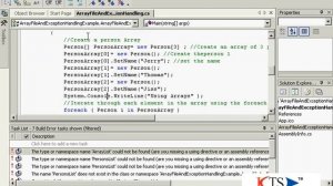 Array file and exception handling using C# NET| C#.NET Video Tutorial