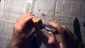 Нож из стали 11Р3АМ3Ф2 советский быстрорез эконом класса .