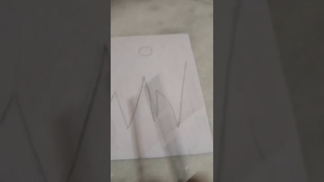 #(short#how to make mountain scenery drawing#viral)#