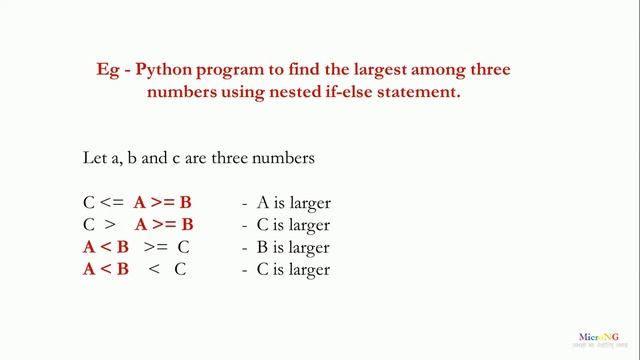 Python - nested if-else statement