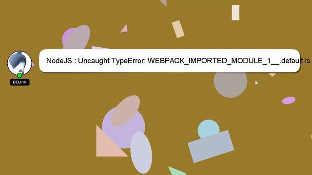 NodeJS : Uncaught TypeError: WEBPACK_IMPORTED_MODULE_1__.default is undefined (React, SASS,SCSS) смотреть онлайн