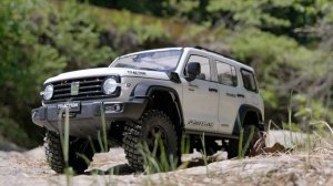 Traction hobby km 1/8 4wd TANK300 RC CAR FIRST RUN. ( WHITE VER.)