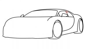 How to draw Bugatti Chiron Super Sport 300+ - Как нарисовать Бугатти Широн Супер Спорт 300+