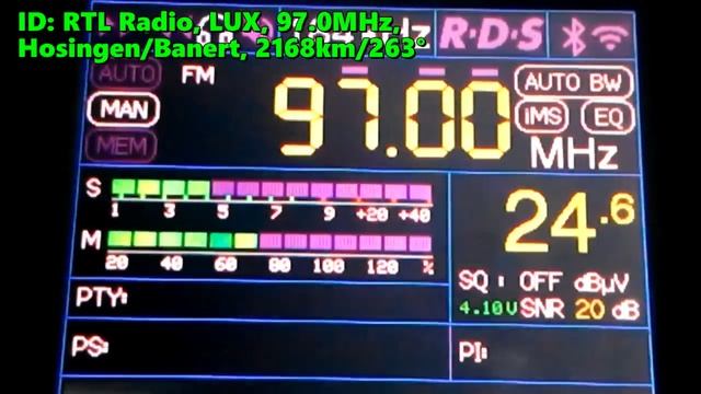 26.05.2023 17:45UTC, [Es], RTL Radio, Люксембург, 97.0МГц, 2168км