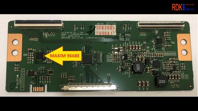 Телевизор Toshiba. Искажение цветности. Замена гамма-корректора