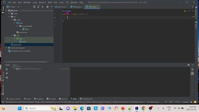 Selenium automation: Selenium Java Maven test project setup
