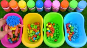 Satisfying Video | Rainbow Mixing Candy in 4 Magic BathTub with Eye & D Billions ASMR