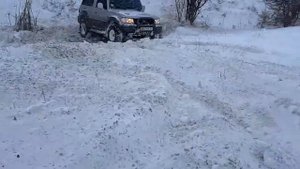 Toyota FJ Cruiser, 4х4, OFF road, в снежных засадах, снег, snow, Jeep Wrangler,