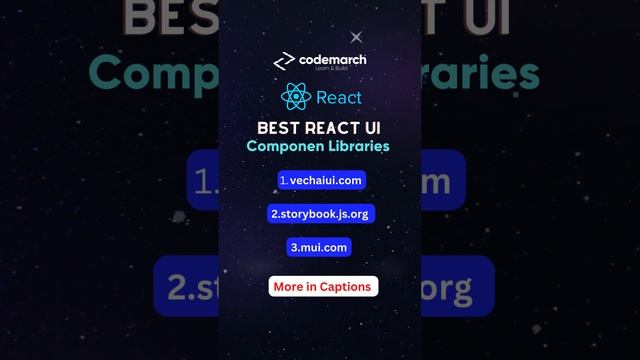 Best react Ui components ?| Full Stack development | CodeMarch ?