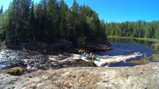 Порог Каньон река Уксунйоки 01 августа 2014 смотреть онлайн