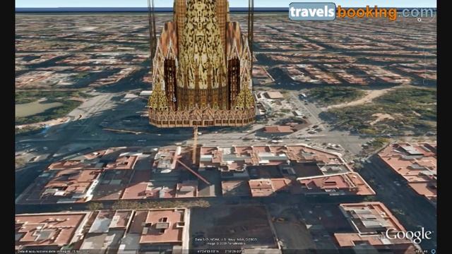 Sagrada Familia Barcelona Virtual Tour with Google Earth смотреть онлайн