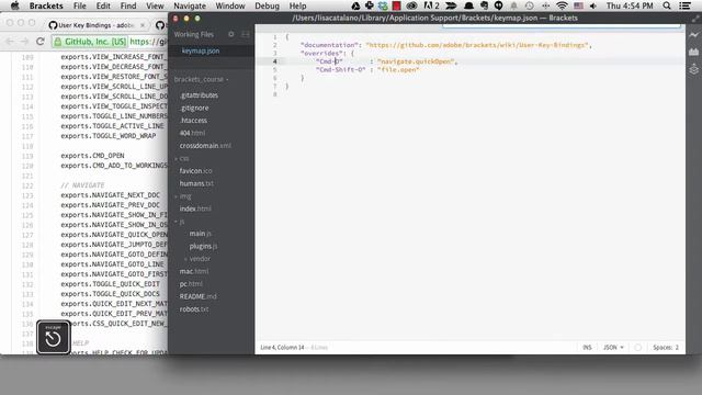Quick Coding with Brackets - Custom Key Maps