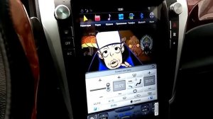 Штатная магнитола в стиле Тесла для Тойота Камри V50