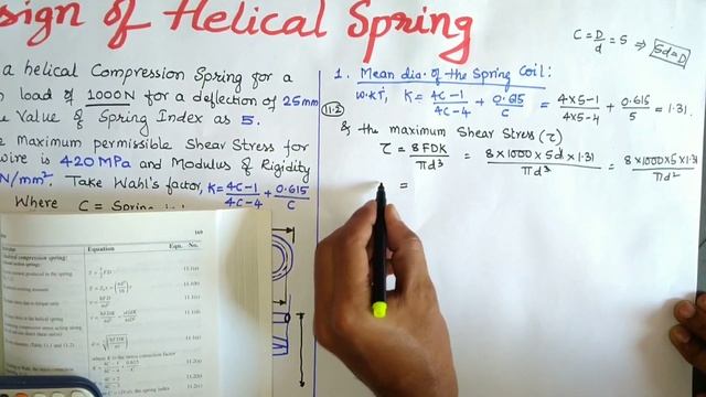 Design of Compression Helical Spring || Design of Helical Spring || Design of Machine Elements 2|DM смотреть онлайн