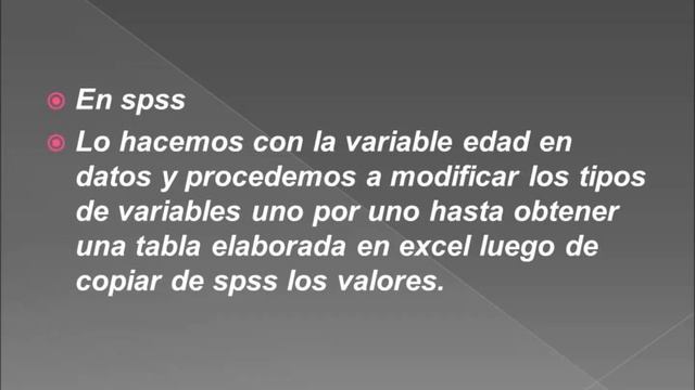 FORMATOS EXCEL Y SPSS