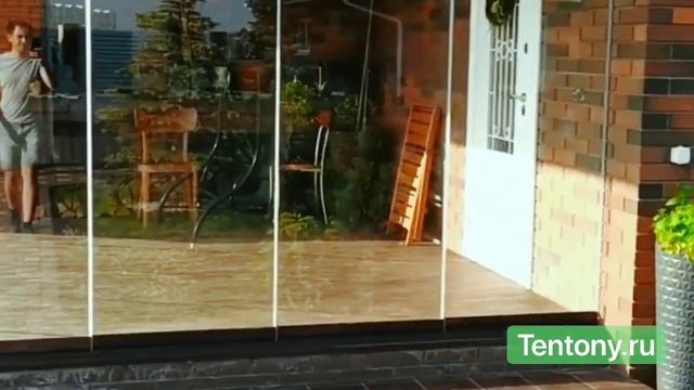 Безрамное остекление террасы или веранды в доме, на даче смотреть онлайн