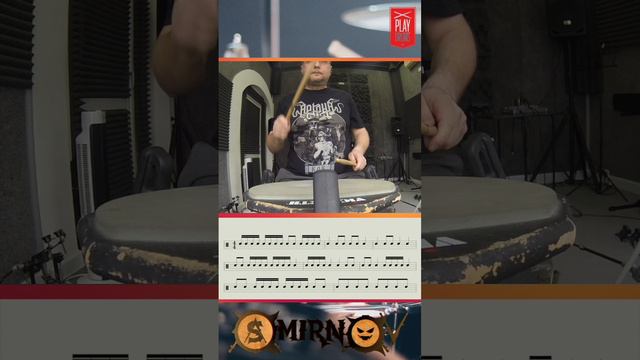 8-тактовый этюд #4 для пэда или малого барабана #урокибарабаны #drumlesson #пэдбарабаны