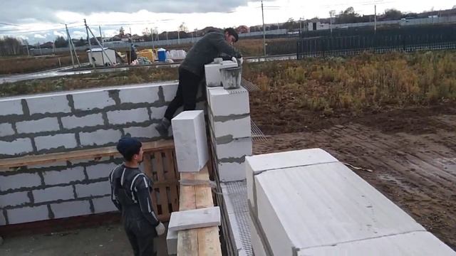 дом из газобетона блока размер дома 13х15