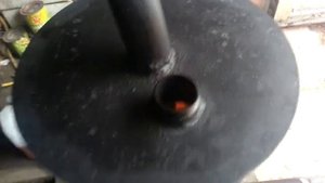 Котел на отработанном масле 25 кВт. тест горения