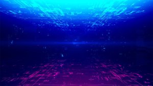 Анимированный темный абстрактный хай-тек фон: Техно тоннель