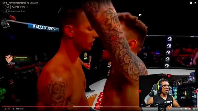 REACT DO HUDSON - TOP 5 - Karma instantâneo no MMA смотреть онлайн