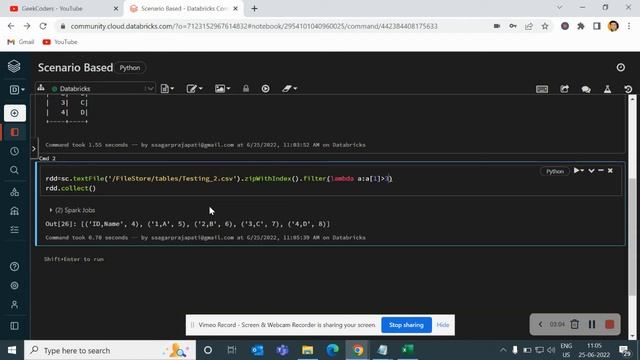 4. Skip line while loading data into dataFrame| Top 10 PySpark Scenario Based Interview Question| смотреть онлайн