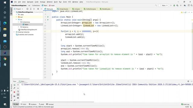 Java урок - 18.2.4 Коллекции. Отличия ArrayList от LinkedList. Продолжение