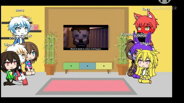 undertale and fnaf 1 reacts to I got no time смотреть онлайн