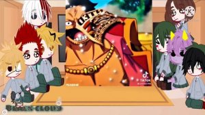 Mha react to one piece as the past || 1/? || Roger ||