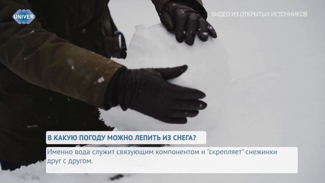 В КАКУЮ ПОГОДУ МОЖНО ЛЕПИТЬ ИЗ СНЕГА? смотреть онлайн