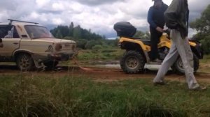 Ваз Копейка рвет квадроцикл BRP 800