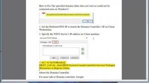 Fix The specified domain either does not exist or could not be contacted error on Windows