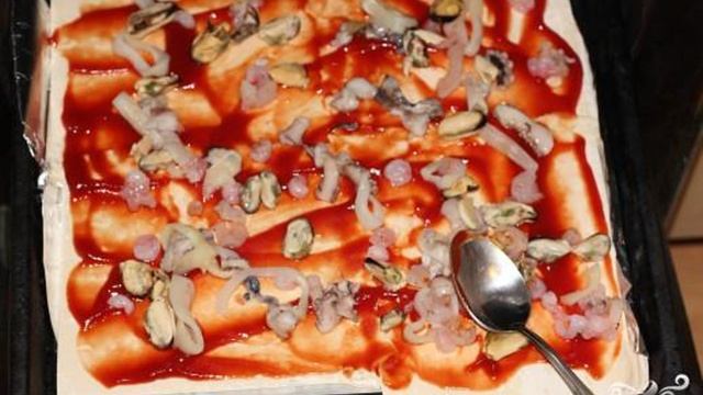 Пицца с морепродуктами