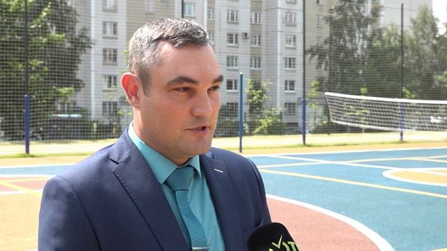 Инспекция стадиона у гимназии № 14 в Одинцове