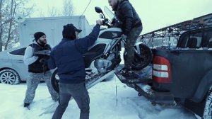 Как мы ЗИМОЙ МОТОЦИКЛ НА УЧЕТ ставили.  Vlog #3