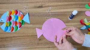 Cute Fish Craft | Art and Craft | Paper crafts | Easy for kids | DIY | Teacher Crafts Ideas
