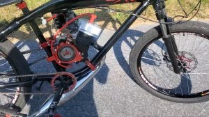 laced up MTX33 wheels, wheel master hubs and CST Cyclops 2.4 tires.