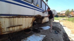 Слабонервным не смотреть!!! Кузовные работы КАВЗ АВТОДОМ  Часть 1